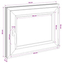 Kældervindue RISOR 70 x 60 cm PVC og glas