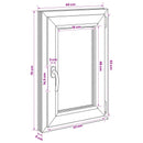 Kældervindue RISOR 40 x 70 cm PVC og glas