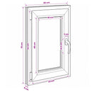 Kældervindue RISOR 40 x 70 cm PVC og glas