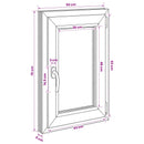 Kældervindue RISOR 50 x 70 cm PVC og glas