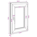 Kældervindue RISOR 60 x 70 cm PVC og glas