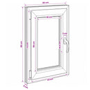 Kældervindue RISOR 40 x 80 cm PVC og glas