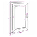 Kældervindue RISOR 50 x 100 cm PVC og glas