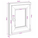 Kældervindue RISOR 40 x 50 cm PVC og glas