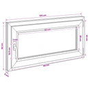Kældervindue RISOR 50 x 55 cm PVC og glas