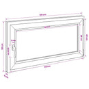 Kældervindue RISOR 120 x 50 cm PVC og glas