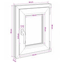 Kældervindue RISOR 40 x 55 cm PVC og glas