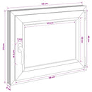 Kældervindue RISOR 50 x 55 cm PVC og glas