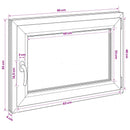 Kældervindue RISOR 90 x 55 cm PVC og glas