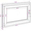 Kældervindue RISOR 90 x 55 cm PVC og glas