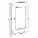 Kældervindue RISOR 50 x 70 cm PVC og glas