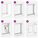 Kældervindue indvendig farve hvid RISOR 60 x 70 cm