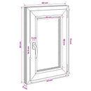 Kældervindue RISOR 40 x 80 cm PVC og glas