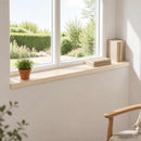 Vindueskarme 2 stk. Hvid 70 x 15 x 2 cm Massivt Eg Træ