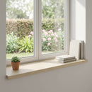 Vindueskarme 2 stk. Hvid 80 x 40 x 2 cm Massivt Eg Træ