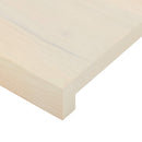 Vindueskarme 2 stk. Hvid 100 x 40 x 2 cm Massivt Eg Træ