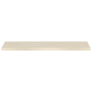 Vindueskarme 2 stk. Hvid 160 x 40 x 2 cm Massivt Eg Træ