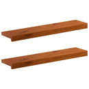 Vindueskarme 2 stk. Brun 80 x 15 x 2 cm Massivt Eg Træ