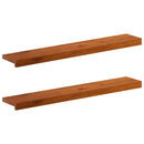 Vindueskarme 2 stk. Brun 90 x 20 x 2 cm Massivt Eg Træ