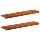 Vindueskarme 2 stk. Brun 120 x 25 x 2 cm Massivt Eg Træ