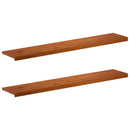 Vindueskarme 2 stk. Brun 160 x 30 x 2 cm Massivt Eg Træ
