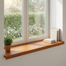 Vindueskarme 2 stk. Brun 80 x 40 x 2 cm Massivt Eg Træ