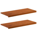 Vindueskarme 2 stk. Brun 100 x 40 x 2 cm Massivt Eg Træ