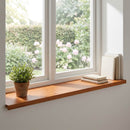 Vindueskarme 2 stk. Brun 110 x 40 x 2 cm Massivt Eg Træ