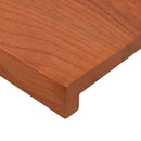 Vindueskarme 2 stk. Brun 120 x 40 x 2 cm Massivt Eg Træ