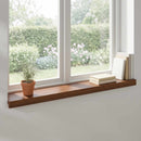 Vindueskarme 2 stk. Mørk Brun 70 x 20 x 2 cm Massivt Eg Træ