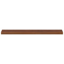 Vindueskarme 2 stk. Mørk Brun 120 x 20 x 2 cm Massivt Eg Træ
