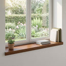 Vindueskarme 2 stk. Mørk Brun 70 x 25 x 2 cm Massivt Eg Træ