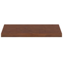 Vindueskarme 2 stk. Mørk Brun 80 x 40 x 2 cm Massivt Eg Træ