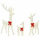 Julebelysning rensdyrfamilie med LED 300 LED'er Varm hvid