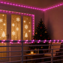 LED-lysslange til jul 2400 LED'er Pink 100 m