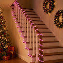 LED-lysslange til jul 2400 LED'er Pink 100 m