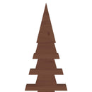 Træ juletræ KOTKA 240 cm Massivt fyrretræ Mørkebrun Finish