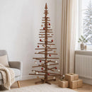 Træ juletræ KOTKA 240 cm Massivt fyrretræ Mørkebrun Finish
