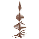 Træ juletræ KOTKA 240 cm Massivt fyrretræ Mørkebrun Finish