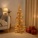 Træ juletræ KOTKA 90 cm Massivt fyrretræ Brun Finish