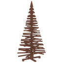 Træ juletræ KOTKA 150 cm Massivt fyrretræ Mørkebrun Finish