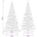 Træ juletræ KOTKA 150 cm Massivt fyrretræ Mørkebrun Finish