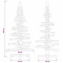 Træ juletræ KOTKA 120 cm Massivt fyrretræ Naturlig