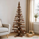 Træ juletræ KOTKA 180 cm Massivt fyrretræ Mørkebrun Finish