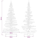 Træ juletræ KOTKA 180 cm Massivt fyrretræ Mørkebrun Finish