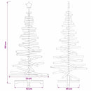 Træ juletræ KOTKA 150 cm Massivt fyrretræ Brun Finish