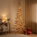 Træ juletræ KOTKA 180 cm Massivt fyrretræ Brun Finish