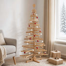 Træ juletræ KOTKA 180 cm Massivt fyrretræ Brun Finish