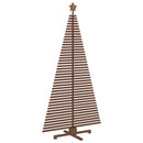 Træ juletræ KOTKA 210 cm Massivt fyrretræ Mørkebrun Finish