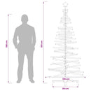 Træ juletræ KOTKA 210 cm Massivt fyrretræ Mørkebrun Finish